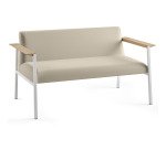 Sofa Vado 2 Personen - Gestell in weiß