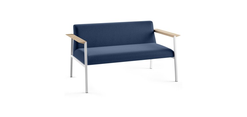 Sofa Vado 2 Personen - Gestell in weiß