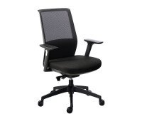 Sillón de oficina Atlas respaldo malla con reposabrazos regulables 3D 