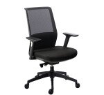 Chaise de bureau Prega dossier maille avec accoudoirs réglables 3D