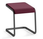 Tabouret bas Taglio piétement anthracite