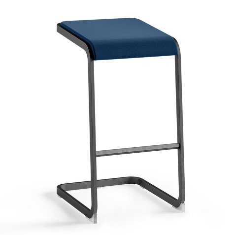 High stool Taglio - anthracite base 