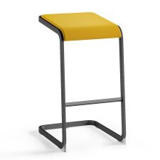 High stool Taglio - anthracite base 