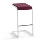 Tabouret haut Taglio piètement blanc