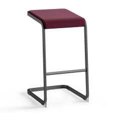 High stool Taglio - anthracite base 