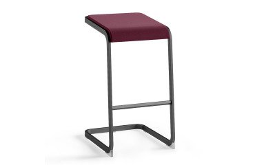 Hoher Hocker Taglio - anthrazitfarbiges Gestell