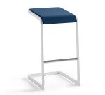 Tabouret haut Taglio piétement blanc