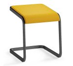 Tabouret bas Taglio piètement anthracite