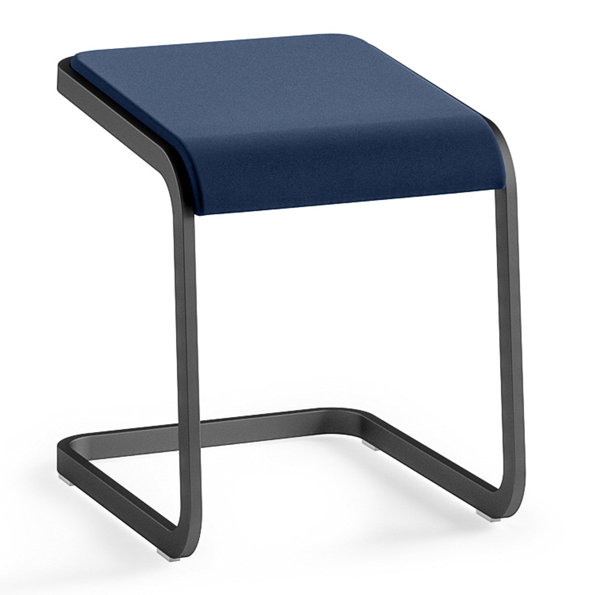 Tabouret bas Taglio piétement anthracite