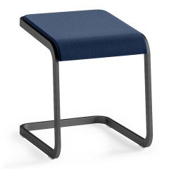 Tabouret bas Taglio piètement anthracite
