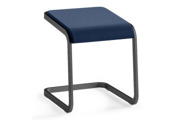 Tabouret bas Taglio piétement anthracite