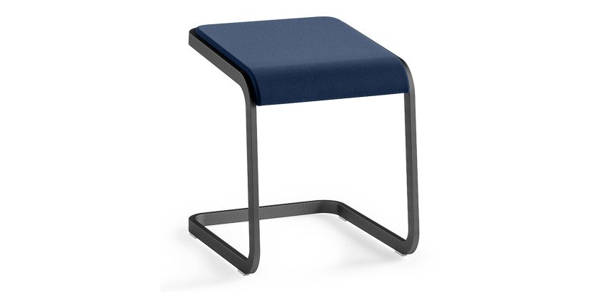 Low stool Taglio - anthracite base 