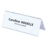 Plastic nameplate Elba 60 x 250 mm - pack of 25