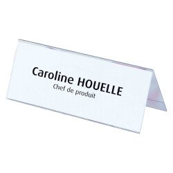 Plastic nameplate Elba 60 x 250 mm - pack of 25