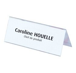 Houder voor naamkaartjes Elba plastic 60 x 250 mm - pak van 25