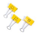 Pince double clip Emojis 19 mm Rapesco - Boîte de 20
