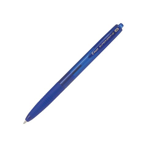 Bolígrafo Pilot Supergrip G RT retractable punta media 1 mm azul