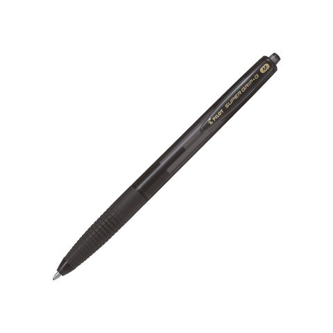 Bolígrafo Pilot Supergrip G RT retractable punta media 1 mm negro