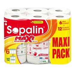 Papel de cocina Sopalin decorado 6 rollos maxi