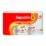 Essuie-tout Sopalin Sur Mesure décoré 6 maxi rouleaux = 12 rouleaux classiques