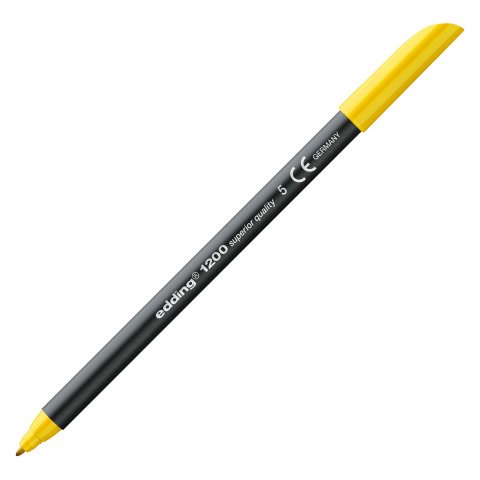 Rotulador edding 1200 amarillo - Punta 1 mm