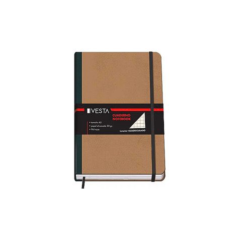 Cuaderno Vesta Nature A5 cuadricula 5 mm - Dohe