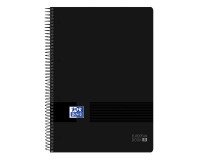 Cuaderno tapa de plástico A4 Europeanbook 8 Black'n colors 5x5 160 Hojas - Oxford