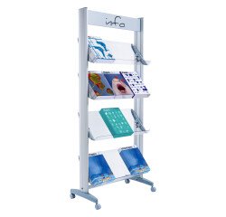 Expositor movil plexiglass PaperFlow An 72 cm