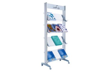 Expositor movil plexiglass PaperFlow An 72 cm