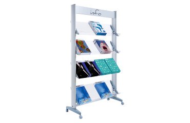 Expositor movil plexiglass PaperFlow An 94 cm