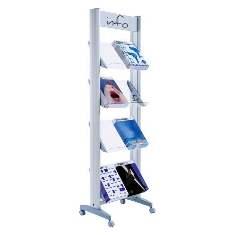 Expositor movil plexiglass PaperFlow An 50 cm