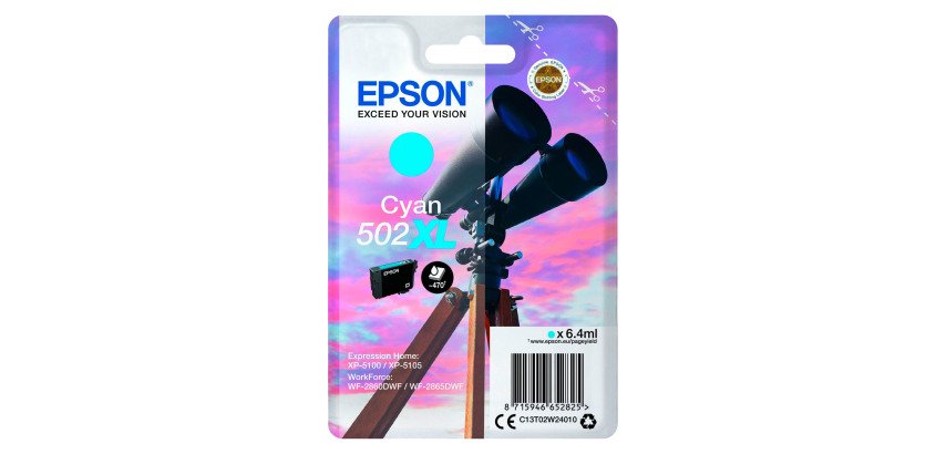 Tintenpatrone Epson 502XL hohe Kapazität Einzelfarben für Tintenstrahldrucker