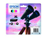 Epson 502 XL pack van 4 cartridges hoge capaciteit 1 zwarte en 3 kleuren voor inkjetprinter