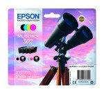 Epson 502 Pack de 4 cartouches 1 noir et 3 couleurs pour imprimante jet d'encre