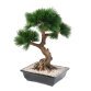 Kunstplant voor binnen bonsai pijnboom in pot 70 cm 