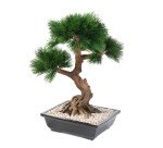 Plante artificielle d'intérieur Bonsaï Pin en coupe 70 cm