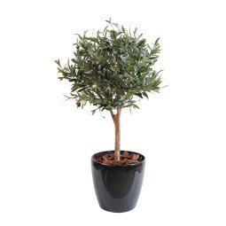 Künstliche Zimmerpflanze kugelförmiger Olivenbaum 90 cm