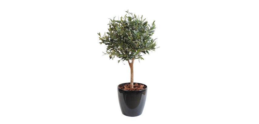 Plante artificielle d'intérieur Olivier taillé en boule 90 cm