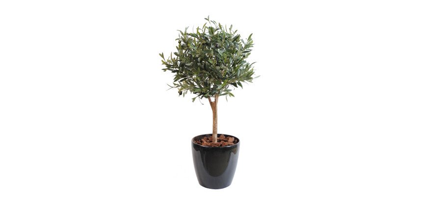 Plante artificielle d'intérieur Olivier taillé en boule 90 cm