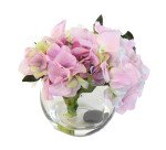 Centre de table artificiel Hortensia 3 couleurs