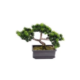Artificial plant for inside bonsai mini pine-tree 22 cm 