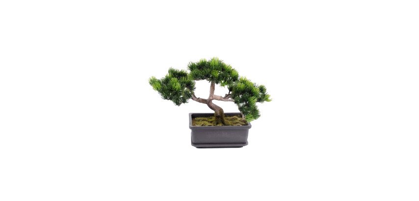 Plante artificielle d'intérieur Bonsaï mini pin 22 cm