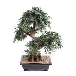 Kunstplant voor binnen bonsai black willow 70 cm