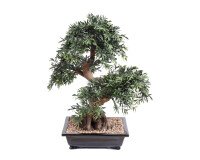 Kunstplant voor binnen bonsai black willow 70 cm