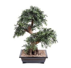 Kunstplant voor binnen bonsai black willow 70 cm