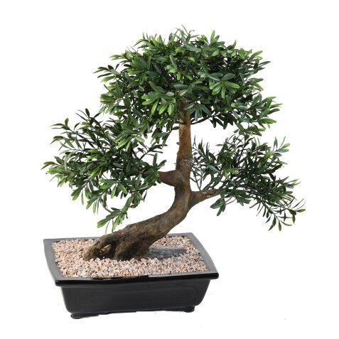 Kunstplant voor binnen bonsai black willow 50 cm