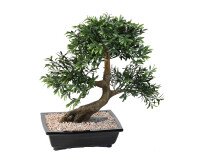 Kunstplant voor binnen bonsai black willow 50 cm