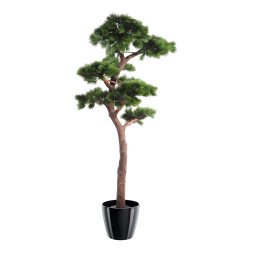 Künstlicher Zimmerbaum Bonsai Kiefer 220 cm 