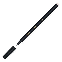 Felt-tip pen Bic Visa with cap point 2 mm black - medium line 0,8 mm 