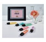 Surligneur Stabilo Boss couleurs assorties pastels - Pot à crayon de 6